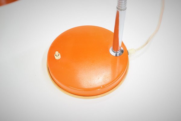 Orange Adjustable Table Lamp, Czechoslovakia, 1970s-TZ-723127