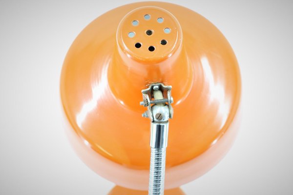 Orange Adjustable Table Lamp, Czechoslovakia, 1970s-TZ-723127