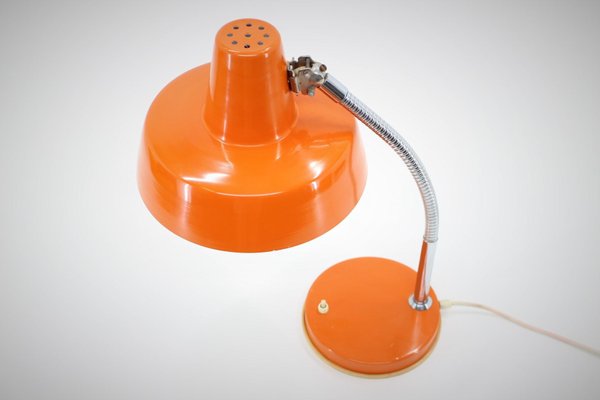 Orange Adjustable Table Lamp, Czechoslovakia, 1970s-TZ-723127