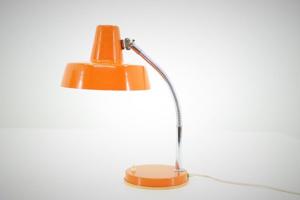 Orange Adjustable Table Lamp, Czechoslovakia, 1970s-TZ-723127