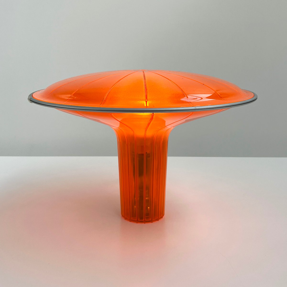 Orange Agaricon D36 Table Lamp by Ross Lovegrove for Luceplan, 2000s