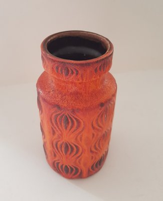 Orange Amsterdam Vase from Scheurich, 1960s-QDP-654056