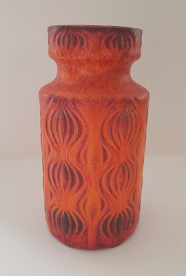 Orange Amsterdam Vase from Scheurich, 1960s-QDP-654056