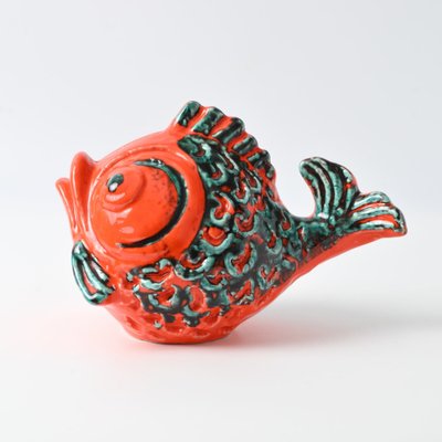 Orange and Green Fish Money Box from Italica Ars, 1970s-IXK-1806366