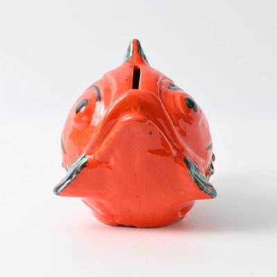 Orange and Green Fish Money Box from Italica Ars, 1970s-IXK-1806366