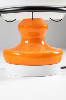 Orange and White Glass Table Lamp with Double Lighting-LMR-1367166