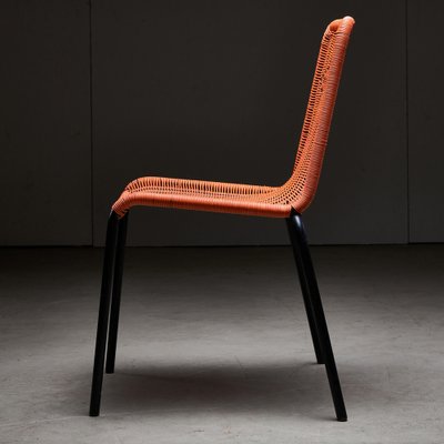 Orange Braided Cable Outdoor Chair, 1960s-UVT-2029040