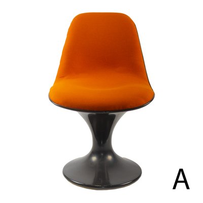 Orange & Brown Orbit Chair by Farner & Grunder for Herman Miller-XMR-1193466