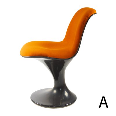 Orange & Brown Orbit Chair by Farner & Grunder for Herman Miller-XMR-1193466