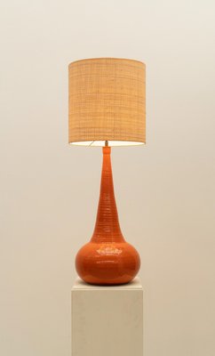 Orange Ceramic Table Lamp, 1970s-WXK-2021611