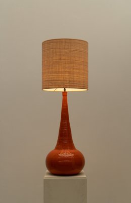 Orange Ceramic Table Lamp, 1970s-WXK-2021611