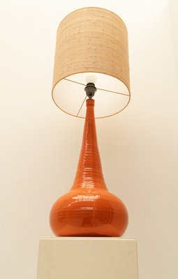 Orange Ceramic Table Lamp, 1970s-WXK-2021611