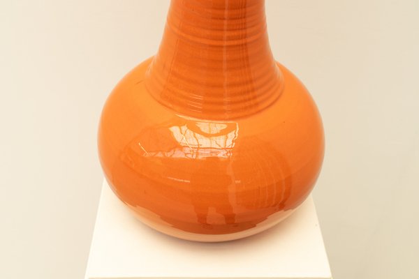 Orange Ceramic Table Lamp, 1970s-WXK-2021611