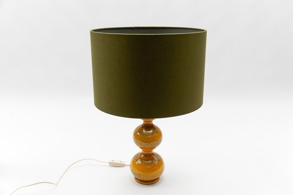 Orange Ceramic Table Lamp Base from Kaiser Leuchten, 1960s-KQB-1820751