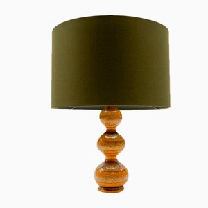 Orange Ceramic Table Lamp Base from Kaiser Leuchten, Germany, 1960s-KQB-1822259