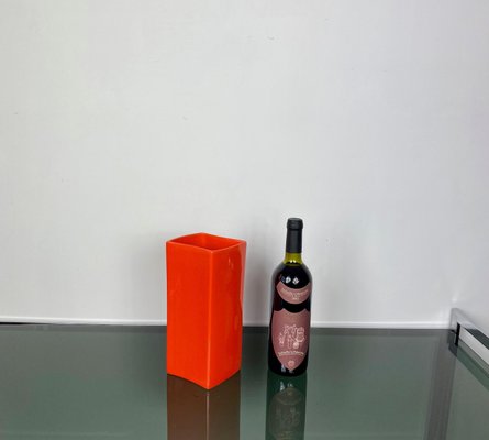 Orange Ceramic Vase by Gabbianelli, Italy, 1970s-LYQ-1171613