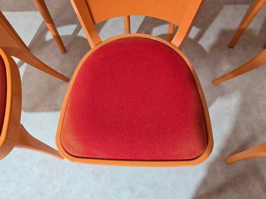 Orange Chairs by Joamin Baumann for Baumann, Paris, 1970s, Set of 12-DOA-2041774