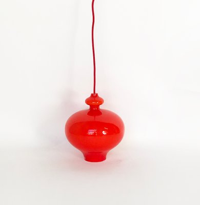 Orange Double Glass Pendant Lamp by Hans Agne Jakobsson for AB Markaryd-TS-941878