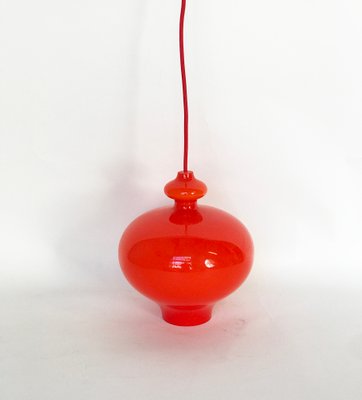 Orange Double Glass Pendant Lamp by Hans Agne Jakobsson for AB Markaryd-TS-941878