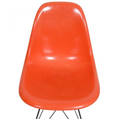 Orange DSR Chairs by Charles Eames, 2000s, Set of 4-MTD-1757677