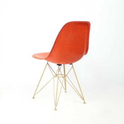 Orange Eiffel Shell Chair by Charles and Ray Eames for Herman Miller, 1960s-UL-1755691