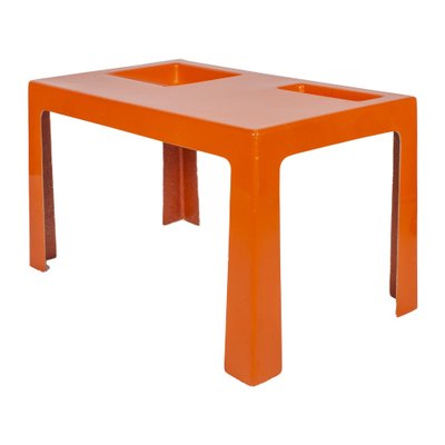 Orange Fiberglass Coffee Table in the Style of Marc Berthier-XMR-982682