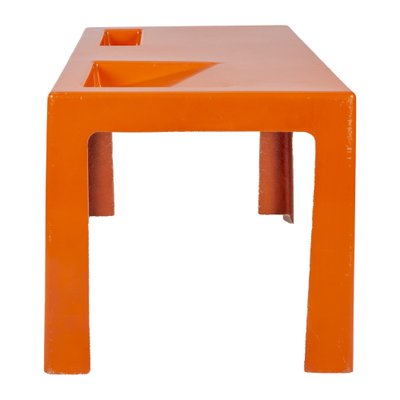 Orange Fiberglass Coffee Table in the Style of Marc Berthier-XMR-982682