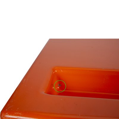 Orange Fiberglass Coffee Table in the Style of Marc Berthier-XMR-982682