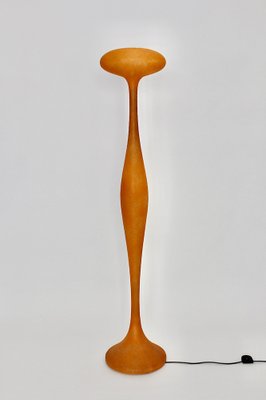 Orange Fiberglass E.T.A. Floor Lamp by Gugliemo Berchicci-NB-1013151