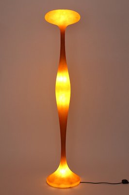 Orange Fiberglass E.T.A. Floor Lamp by Gugliemo Berchicci-NB-1013151