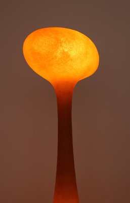 Orange Fiberglass E.T.A. Floor Lamp by Gugliemo Berchicci-NB-1013151