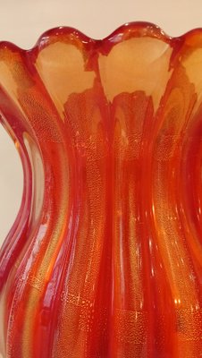 Orange Glass Vase by Archimede Seguso, Italy, 1970s-TKR-1819350