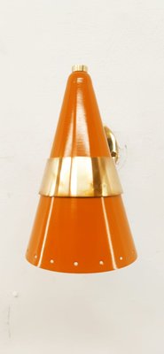 Orange & Gold Adjustable Cone Sconce-QLH-1326280