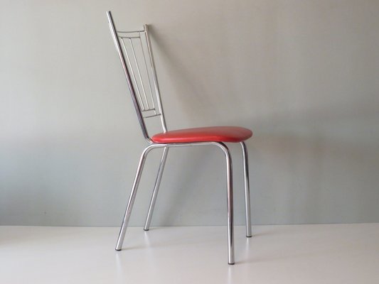 Orange Happy Diner Chairs, Germany, 1960s, Set of 4-UKG-1382262