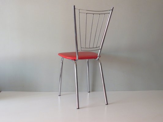 Orange Happy Diner Chairs, Germany, 1960s, Set of 4-UKG-1382262