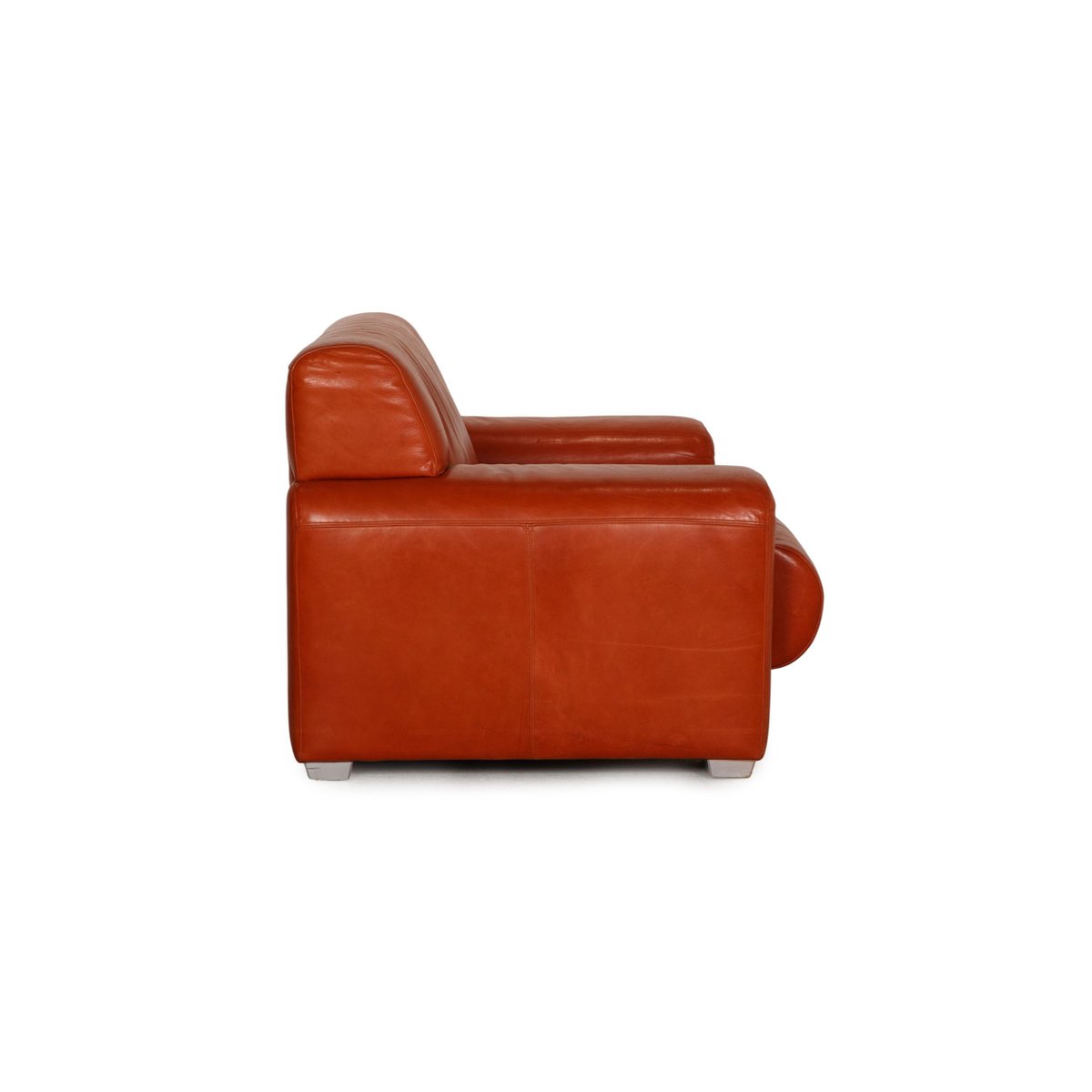 Orange Leather Armchair from Machalke Ronda