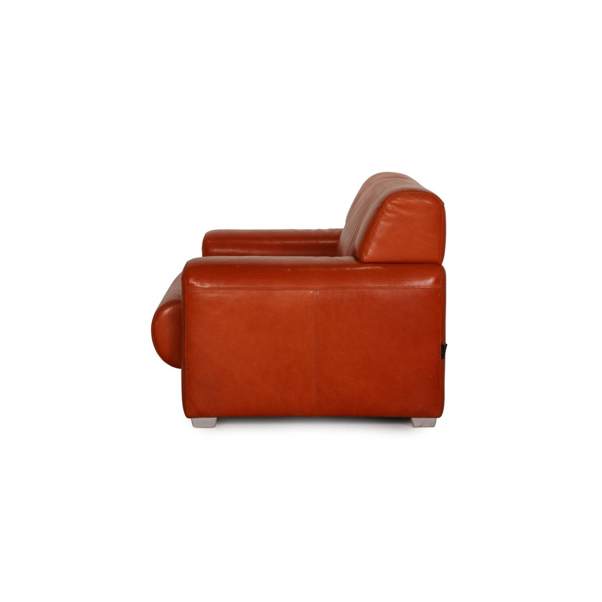 Orange Leather Armchair from Machalke Ronda