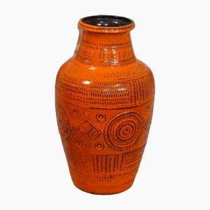 Orange Model 550-45 Contura Floor Vase from Bay Keramik, 1970s-AFE-1436016