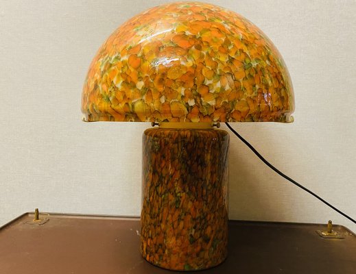 Orange Mushroom Lamp by Peill and Putzler, 1970s-PYR-1404863