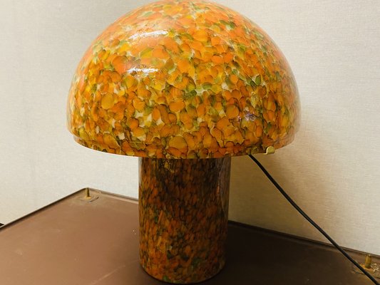 Orange Mushroom Lamp by Peill and Putzler, 1970s-PYR-1404863