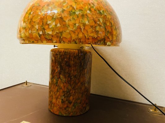 Orange Mushroom Lamp by Peill and Putzler, 1970s-PYR-1404863