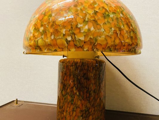 Orange Mushroom Lamp by Peill and Putzler, 1970s-PYR-1404863