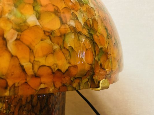 Orange Mushroom Lamp by Peill and Putzler, 1970s-PYR-1404863