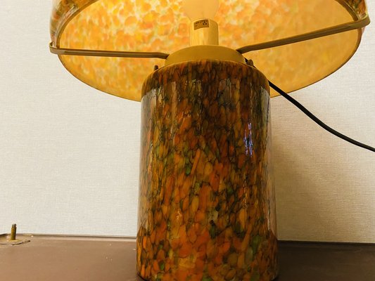 Orange Mushroom Lamp by Peill and Putzler, 1970s-PYR-1404863