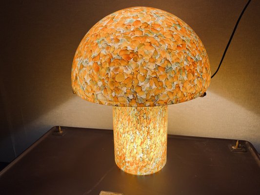 Orange Mushroom Lamp by Peill and Putzler, 1970s-PYR-1404863