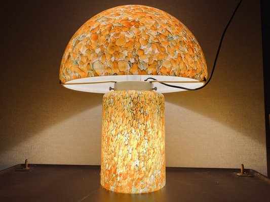 Orange Mushroom Lamp by Peill and Putzler, 1970s-PYR-1404863