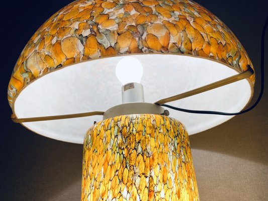 Orange Mushroom Lamp by Peill and Putzler, 1970s-PYR-1404863