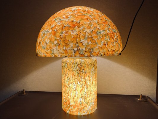 Orange Mushroom Lamp by Peill and Putzler, 1970s-PYR-1404863