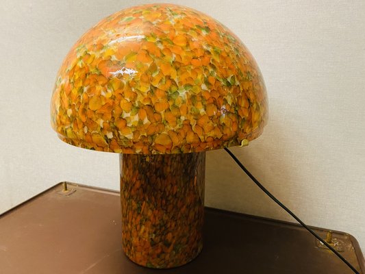 Orange Mushroom Lamp by Peill and Putzler, 1970s-PYR-1404863