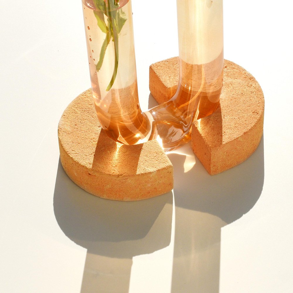 Orange-Orange Cochlea Del Risveglio Soils Edition Vase by Coki Barbieri